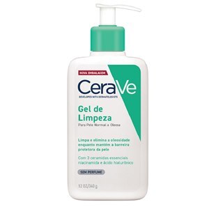 Gel De Limpeza Facial Pele Normal A Oleosa Cerave 340G