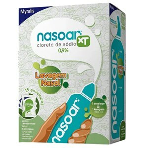 Cloreto De Sódio 0,9% - Nasoar Xt 15 Envelopes + Frasco