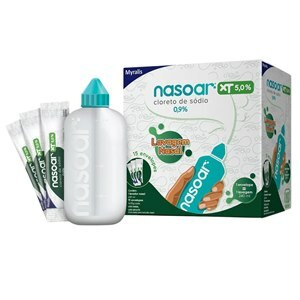 Cloreto De Sódio 0,9% - Nasoar Xt 5% 15 Envelopes + Frasco