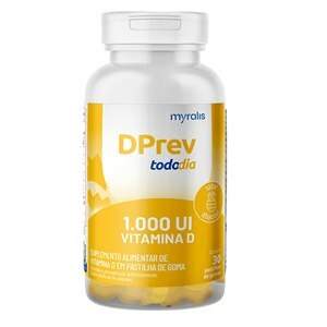 Vitamina D - Dprev Todo Dia 1.000Ui Sabor Abacaxi 30 Gomas