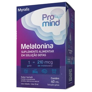 Melatonina - Promind 210Mcg/Gotas Sabor Hortelã 40Ml