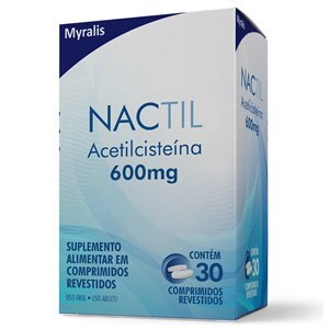 Acetilcisteína - Nactil 600Mg 30 Comprimidos