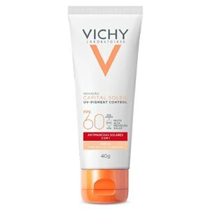 Protetor Solar Facial Vichy Capital Soleil Uv-Pigment Control Fps60 Cor 1.0 40G