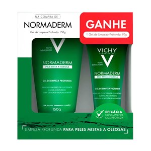 Normaderm Vichy Gel De Limpeza Profunda Anti-Oleosidade 150G + 40G Kit