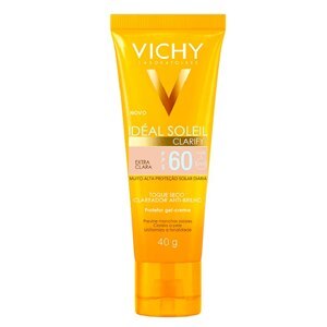 Protetor Solar Facial Vichy Idéal Soleil Clarify Fps60 Extra Clara 40G