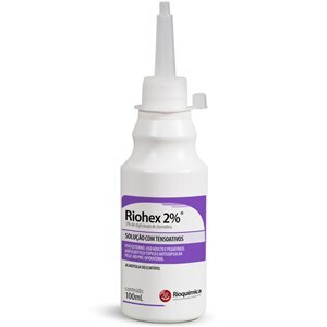 Antisséptico Clorexidina Riohex 2% Almotolia Rioquímica 100Ml
