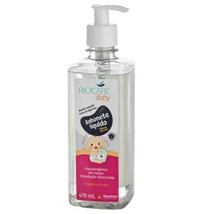 Sabonete Liquído Riocare Cabeça Aos Pés Baby Frangrância Suave Rioquímica 470Ml