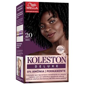 Tinta De Cabelo Permanente Koleston Deluxe - Preto 20