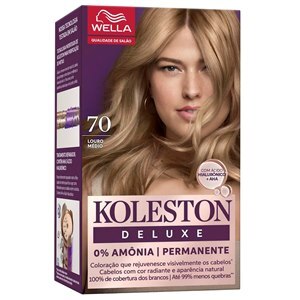 Tinta De Cabelo Permanente Koleston Deluxe - Louro Médio 70