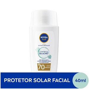 Protetor Solar Nivea Sun Facial Controle Da Acne Fps70 40Ml