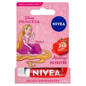Hidratante Labial Nivea Disney Rapunzel Morango 4,8G