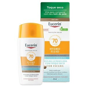 Protetor Solar Eucerin Hydro Fluid Cor Escuro Fps70 50Ml 