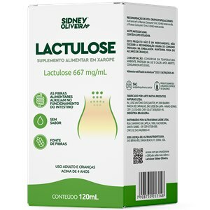 Lactulose Xarope Sem Sabor 120Ml Sidney Oliveira