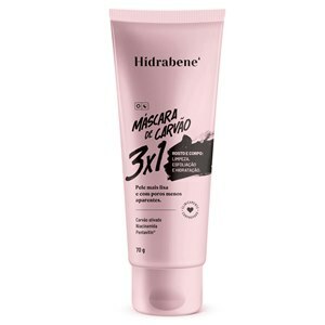 Máscara De Carvão Facial 3x1 Corpo E Rosto Hidrabene 70g