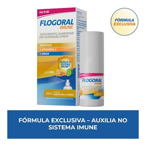 Flogoral Imune Spray Mel E Limão 30Ml