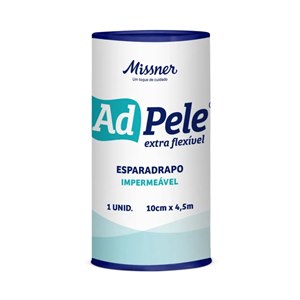 Esparadrapo Branco Impermeável Adpele Missner 10Cm X 4,5Cm
