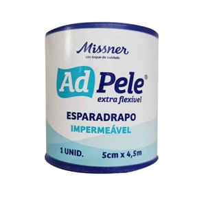 Esparadrapo Branco Impermeável Adpele Missner 5Cm X 4,5Cm