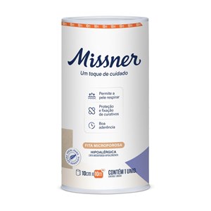 Fita Cirúrgica Bege Microporosa Missner 10Cm X 10M