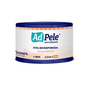 Fita Cirúrgica Branca Microporosa Adpele Missner 2,5Cm X 10M