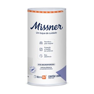 Fita Cirúrgica Branca Microporosa Missner 10Cm X 10M