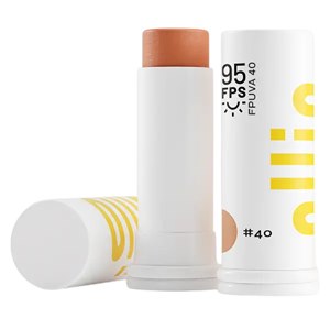 Protetor Solar Facial Em Bastão Ollie Cor #40 Fps95 15G