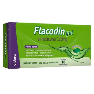 Simeticona - Flacodin 125Mg Vidora 10 Cápsulas