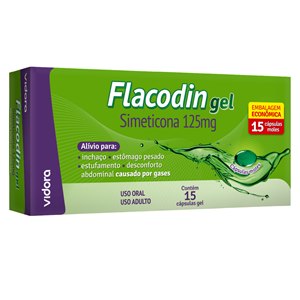 Simeticona - Flacodin 125Mg Vidora 15 Cápsulas