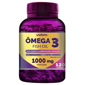 Ômega 3 Fish Oil 1000Mg Vidora 120 Cápsulas