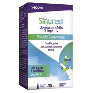 Cloreto De Sódio - Sinurest 9Mg/Ml Vidora Spray 30Ml