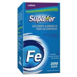 Suplefer Suplemento Alimentar De Ferro Vidora 50 Comprimidos