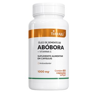 Óleo De Semente De Abóbora + Vitamina E Tiaraju 60 Cápsulas Sofgel