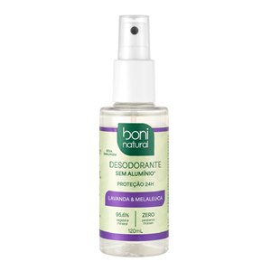 Desodorante Spray Boni Natural Vegano Melaleuca E Lavanda 120Ml
