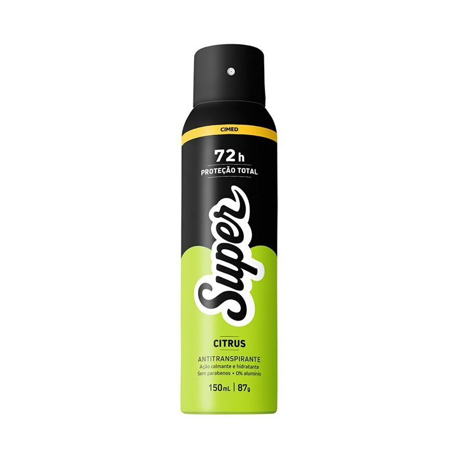 SUPER DESODORANTE ANTITRANSPIRANTE AEROSOL CITRUS MEN 150ML
