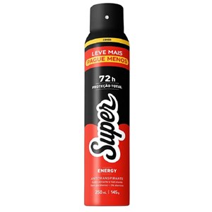 Desodorante Antitranspirante Super Energy Men 250Ml Leve Mais Pague Menos