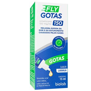 Fly Gotas 150 Simeticona 150Mg Sabor Laranja 15Ml