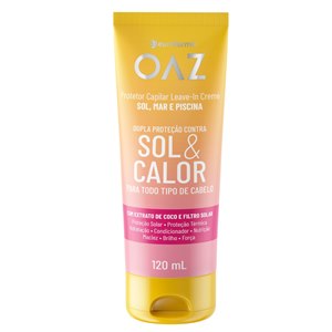 Protetor Capilar Creme Sol&Calor Leave-In Oaz 120Ml