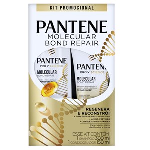 Kit Pantene Molecular Bond Repair Shampoo 300Ml + Condicionador 150Ml