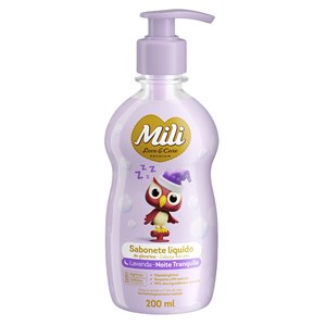 Sabonete Líquido Mili Love&Care Premium Lavanda Noite Tranquila 200Ml