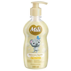 Sabonete Líquido Mili Love&Care Premium Talco Suave 200Ml