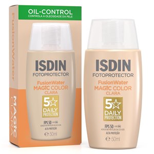 Protetor Solar Facial Isdin Fusion Water 5 Stars Colors Fps 50 - Cor Clara - 50Ml