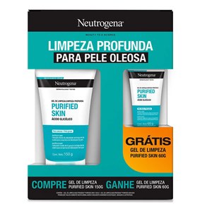 Neutrogena Purified Skin Gel De Limpeza 150G + 60G Kit