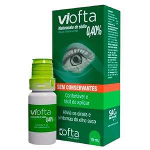 Hialuronato De Sódio Viofta 0,40% Solução Oftálmica 10Ml