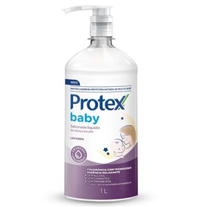 Sabonete Líquido Lavanda Protex Baby Cabeça Aos Pés 1 Litro