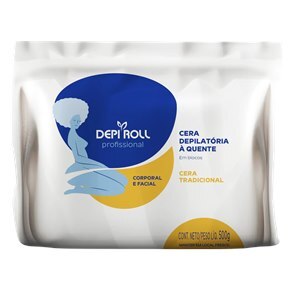 Cera Depilatória Quente Em Blocos Depiroll Tradicional 500G