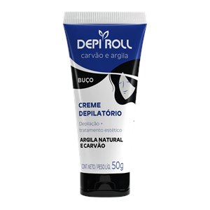 Creme Depilatório Depiroll Buço Carvão E Argila 50G