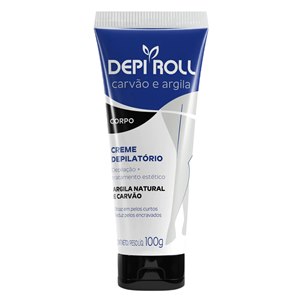 Creme Depilatório Depiroll Corporal Carvão E Argila 100G