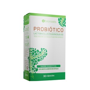 Probiótico Lactobacillus Rhamnosus Gg Bioroots 30 Cápsulas