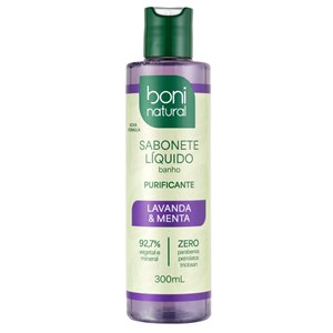 Sabonete Líquido Boni Natural Lavanda E Menta 300Ml