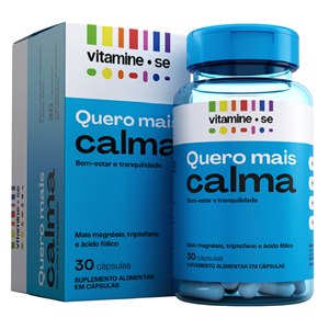 Vitamine-Se Quero Mais Calma 30 Cápsulas