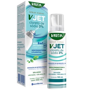 Cloreto De Sódio V-Jet 3% Jato Contínuo Valda 100Ml